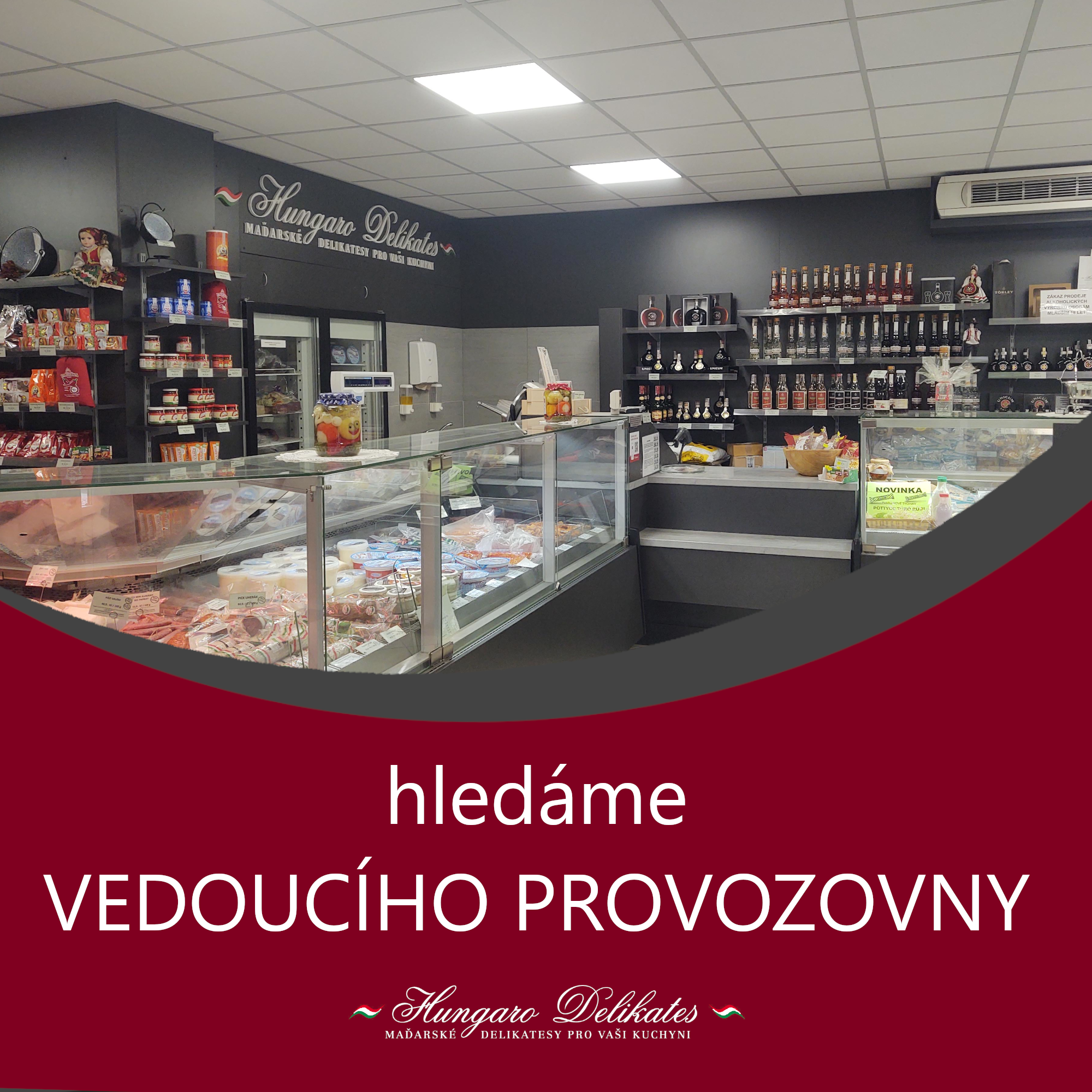 Hledáme vedoucího provozovny