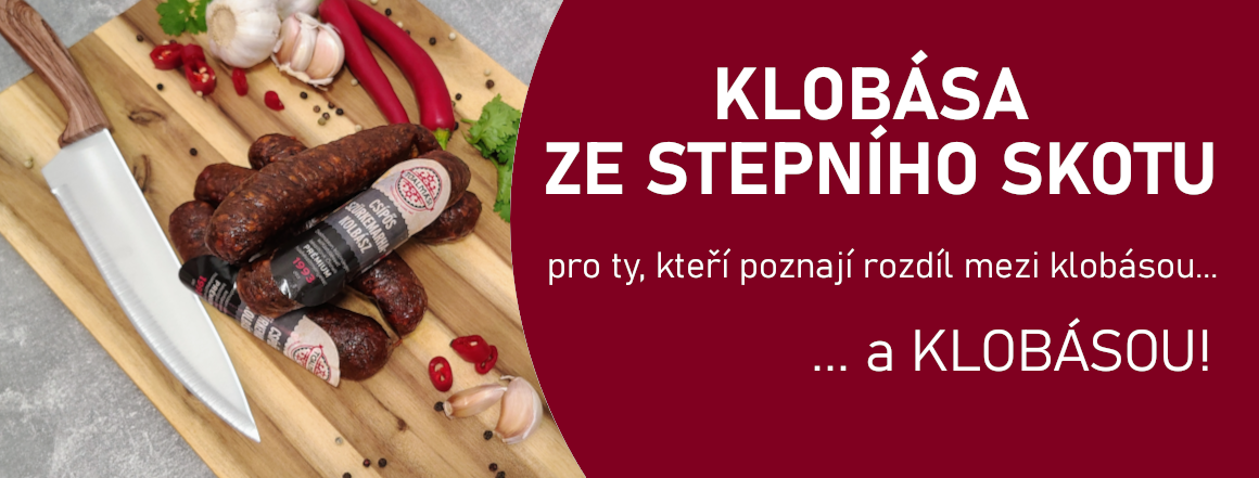 KLOBÁSA ZE STEPNÍHO SKOTU