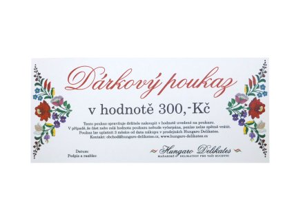 Dárkový poukaz 300 Kč