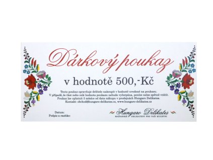 Dárkový poukaz 500 Kč