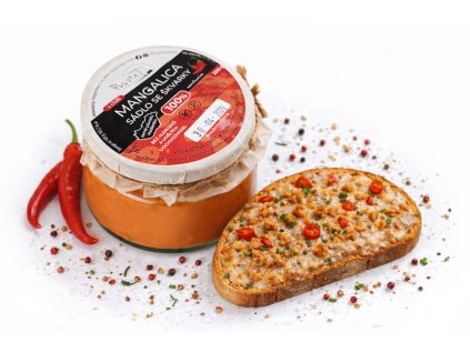 mangalica škvarky v sádle z mangalice