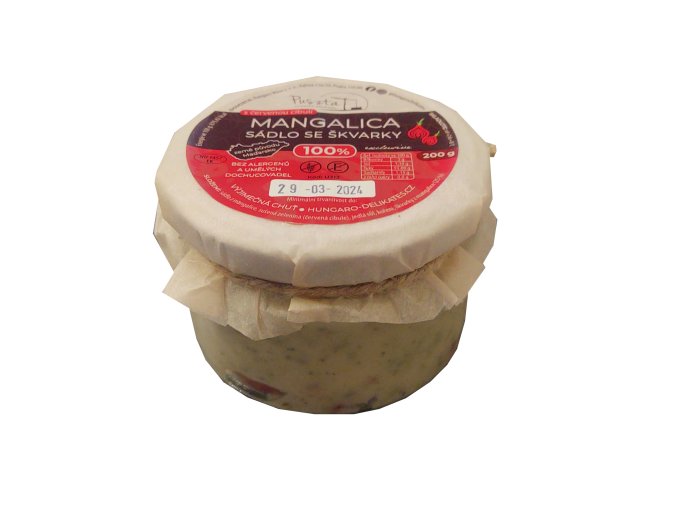 mangalica škvarky se sádlem