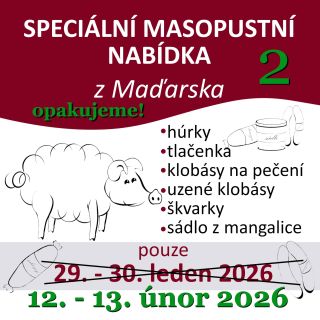 🐷 Masopust se vrací do Hungaro Delikates! 🥓 Díky vašemu velkému zájmu a krásným ohlasům znovu přivezeme oblíbené...
