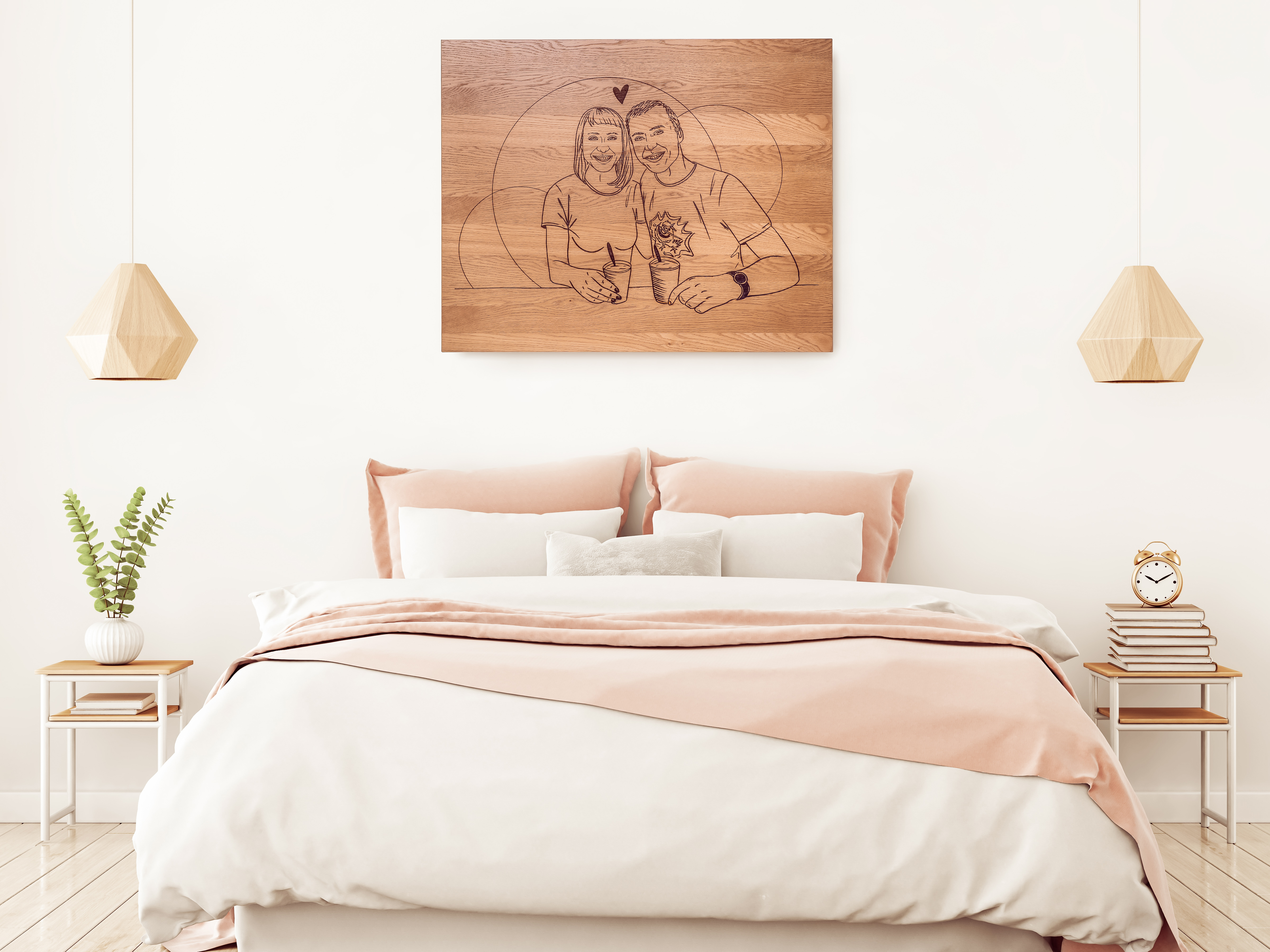 Dřevěné dekorace na zeď