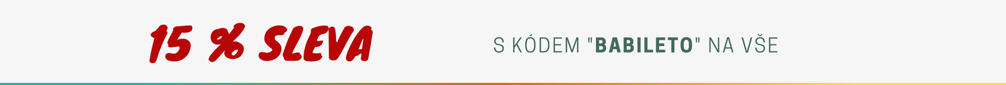 Sleva 15 % s kódem BABILETO
