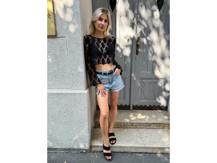 háčkovaný top Anife