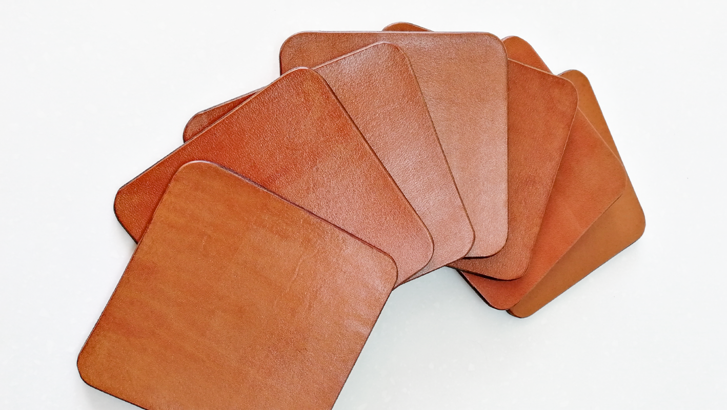 Podtácky z kůže