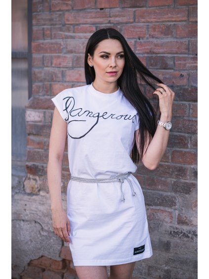 dámské bílé volnočasové šaty