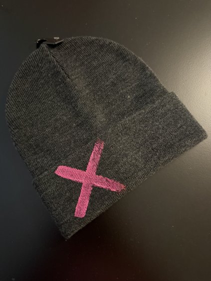 Čepice pink cross SALE