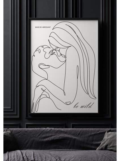 Be wild poster, plakát značky Made by Arrogant vhodný například do ložnice.