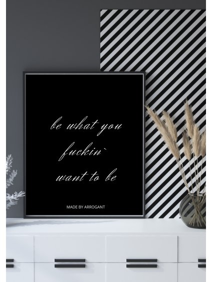 Černý poster Made by Arrogant.