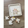 Dřevěné puzzle k vybarvení