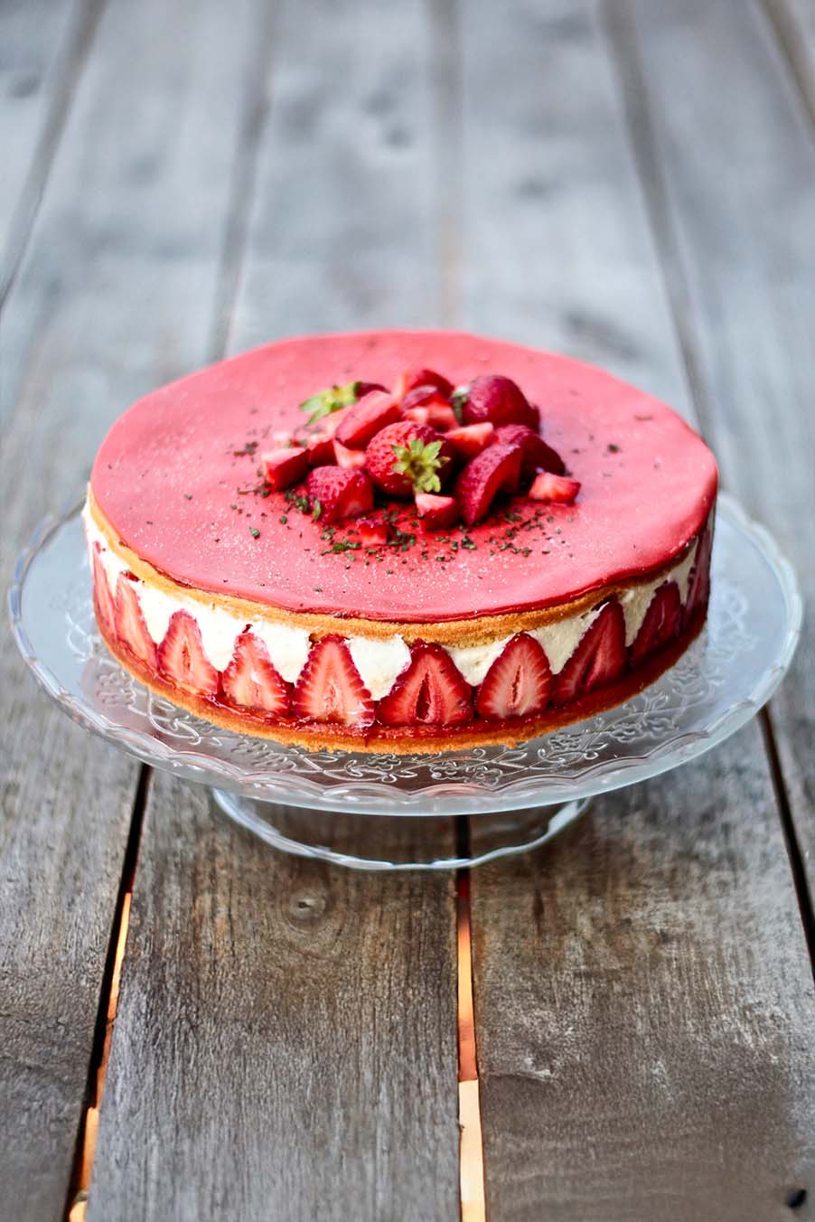 Jahodový dort Fraisier