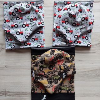 Ušanky a nákrčníky. Na webu toho moc nemám ale stačí napsat a spíchnu 😊