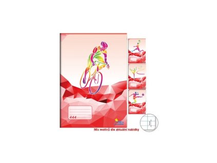 sesit skolni 444 linka s okrajem