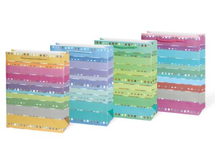 Dárková taška 18x24x8 M LUX mix 51