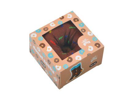 Ponožky - Donut hnědý 43-45