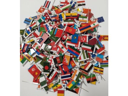 Zapichovací vlaječky - celý svět