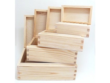 Dřevěná krabice obdélníková - M