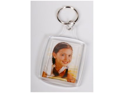 AKRYLOVÁ KLÍČENKA NA FOTKU 3,5X4,5CM