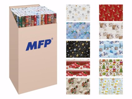 Balící papír vánoční 2ks 100x70 LUX