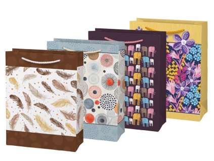Dárková taška 19x25x9, mix č.62