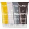 MANCAVE set sprchových gélov s vôňou dreva