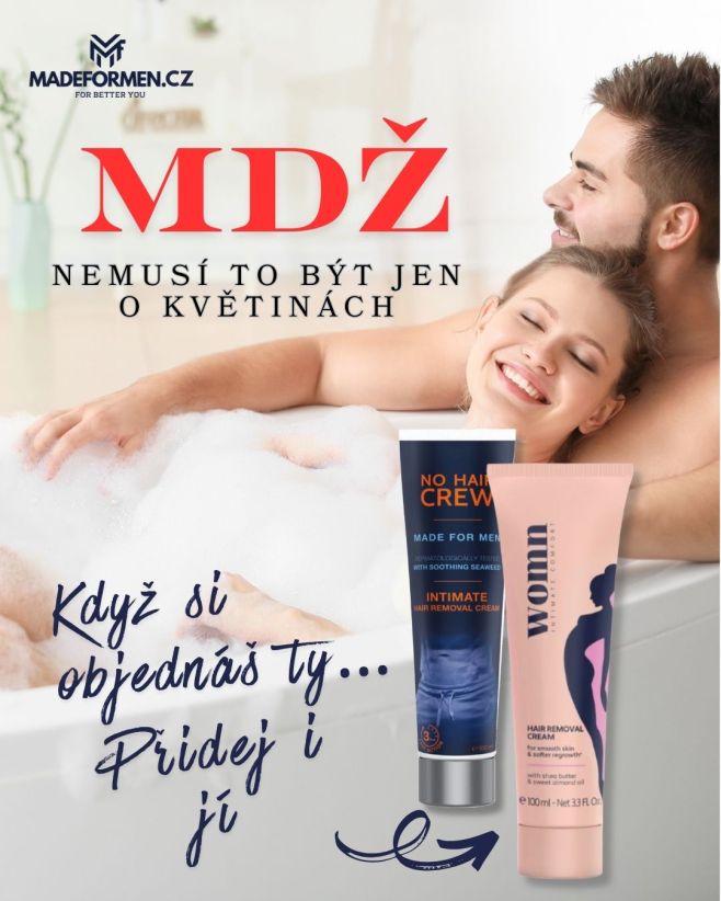 Kytice potěší… ale péče, která udělá radost vám oběma, potěší ještě víc. Přidej jí jeden k tomu svému a MDŽ máš vyřešené. 😏