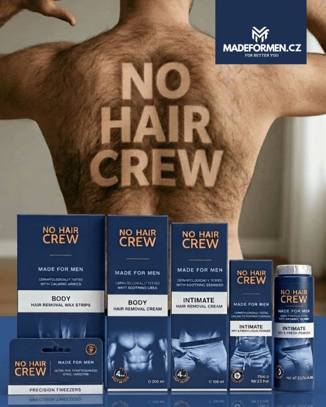 😅 Chlupy na ramenou a zádech? To snad ne! Takový „svetr“ ve 21. století už opravdu neletí. 💪 NO HAIR CREW ti pomůže zbavit...