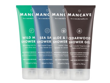 MANCAVE Aromatherapy 1 set sprchových gélov