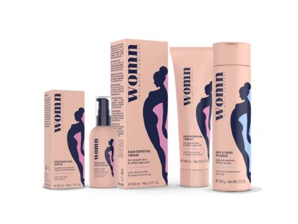 SUPERSET WOMN Depilačný krém,Sérum a Jemný Púder