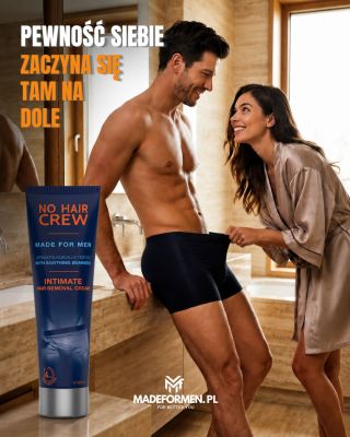 💪🔥 PEWNOŚĆ SIEBIE ZACZYNA SIĘ TAM NA DOLE! Zadbaj o komfort, świeżość i wygląd, który daje Ci przewagę. NO HAIR CREW —...