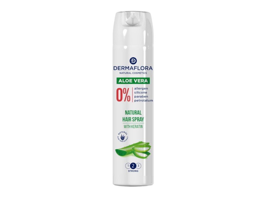 DERMAFLORA Fixativ pentru păr cu ALOE VERA ȘI KERATINĂ