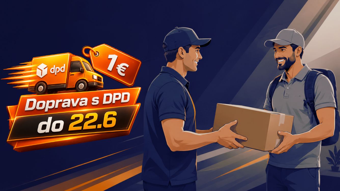 doprava za 1€ do 22.6 PC