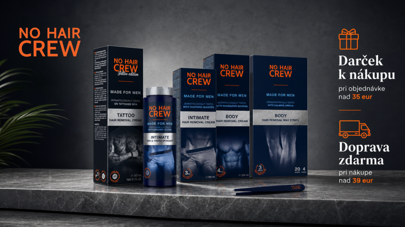 Banner produkty NO HAIR CREW doprava a darček