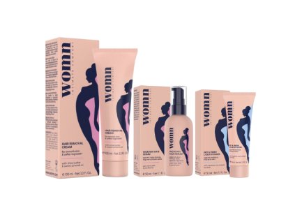 SUPERSET WOMN Depilačný krém - DRY & FRESH tekutý púder - Sérum proti zarastajúcim chĺpkom