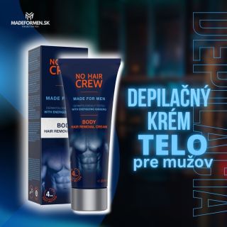 💪 Hladko a bez podráždenia! No Hair Crew depilačný krém pre mužov – špeciálne vyvinutý pre intímne a citlivé partie. ✔️...
