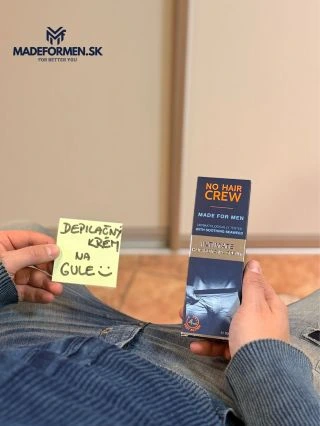 Chlapi — keď si povieme „idem sa dať dokopy“, môže to znamenať hocičo… Ale ak tým myslíš depilačný krém pre intímne...