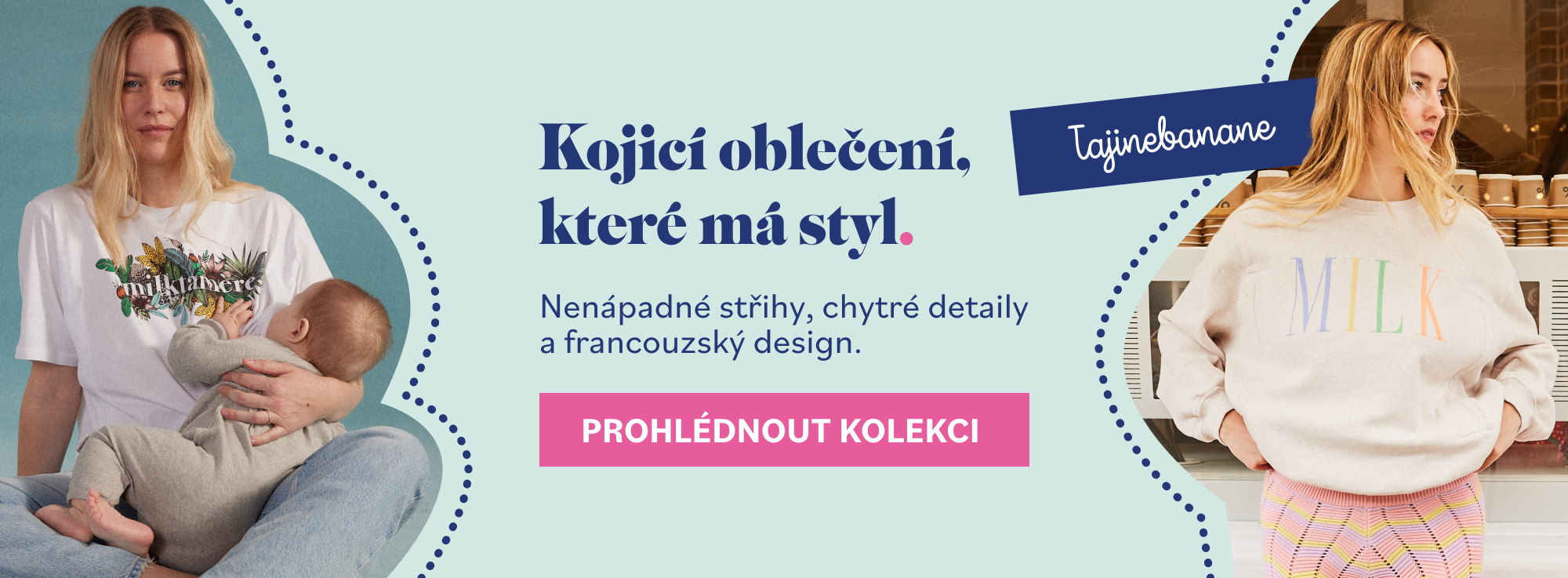 nová jarní kolekce kojícího oblečení Tajinebanane