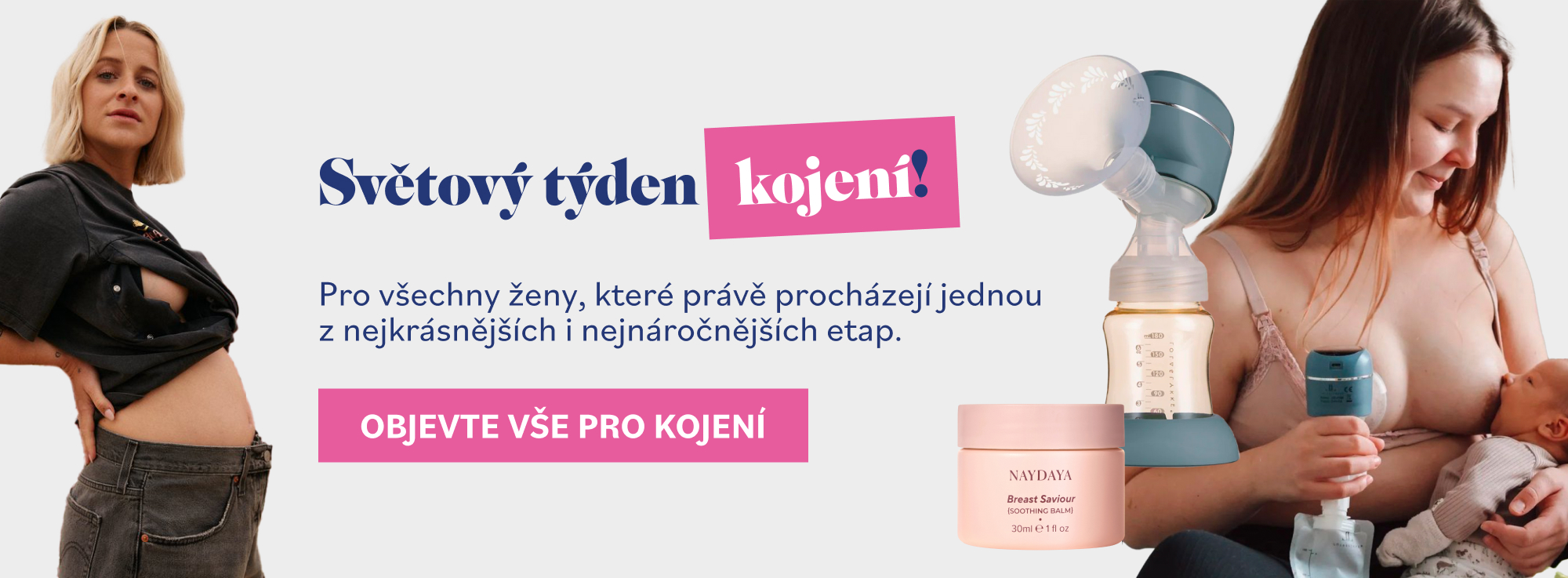 světový týden kojení akce na kojící produkty
