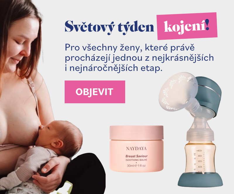 světový týden kojení a produkty na kojení ve slevě