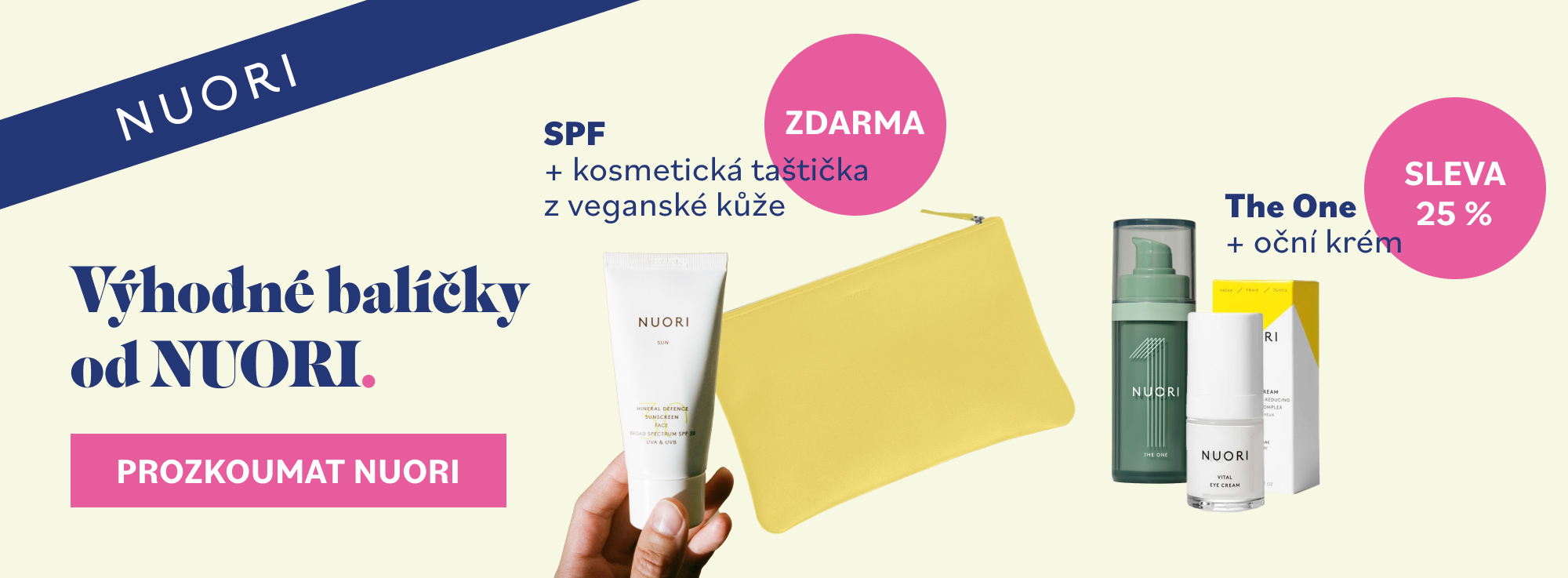 dárek a sleva na produkty od NUORI