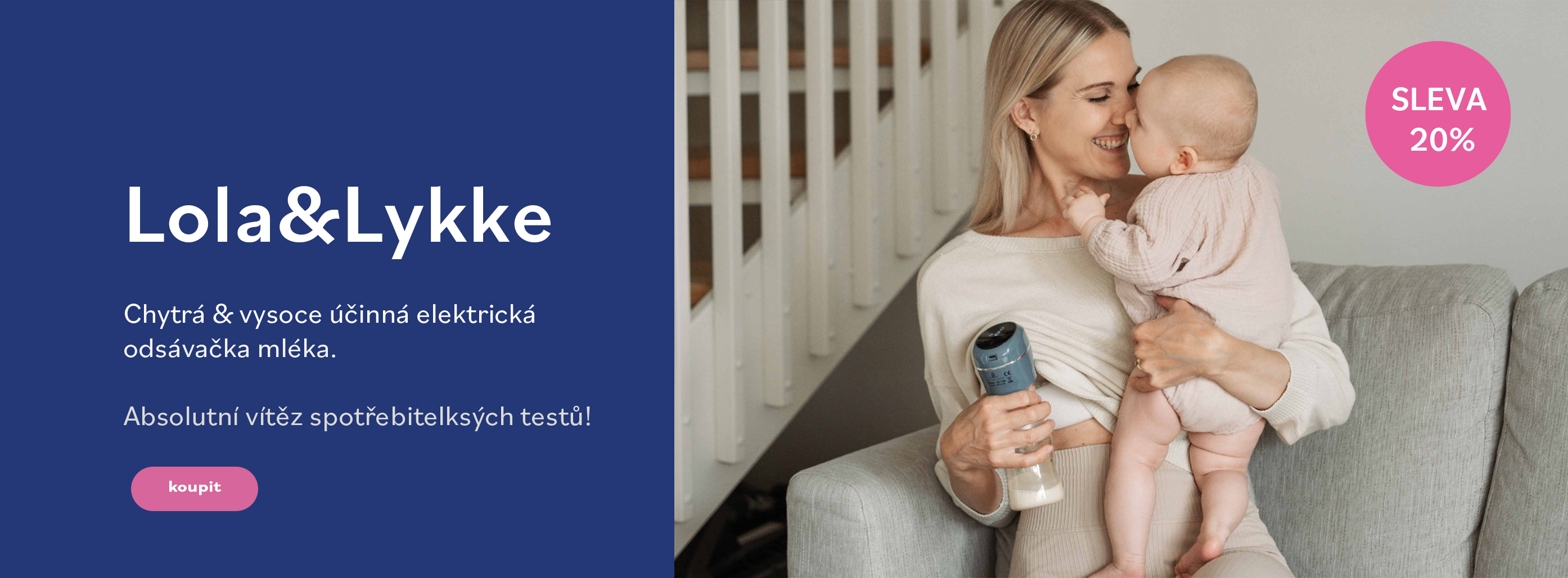 Chytrá odsavačka mateřského mléka Lola Lykke
