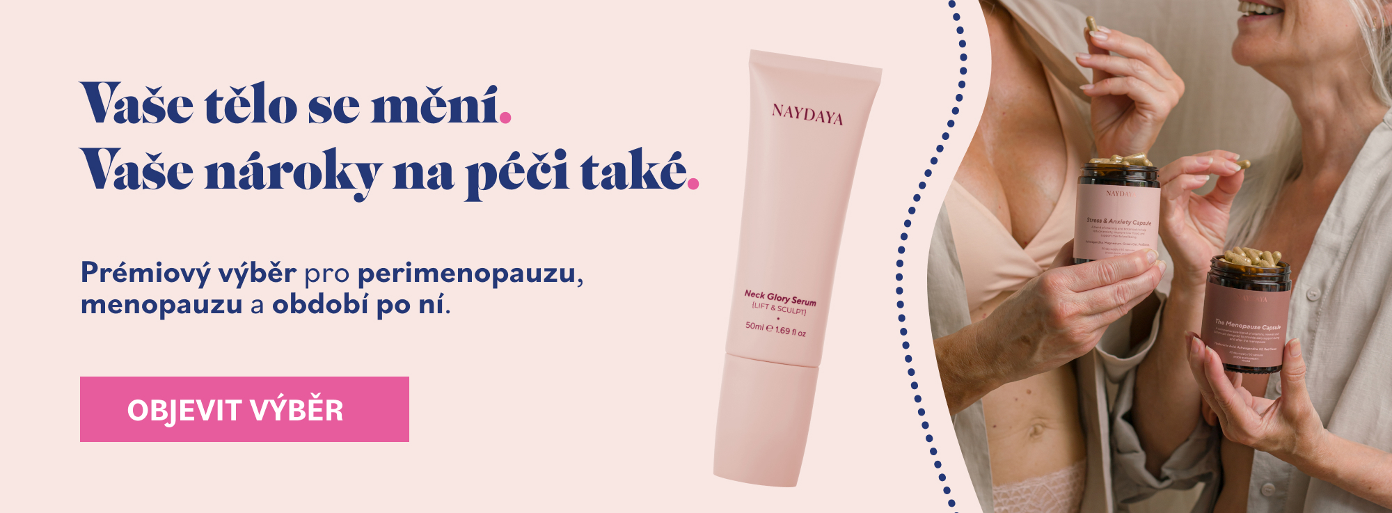 přírodní produkty pro všechny fáze ženství