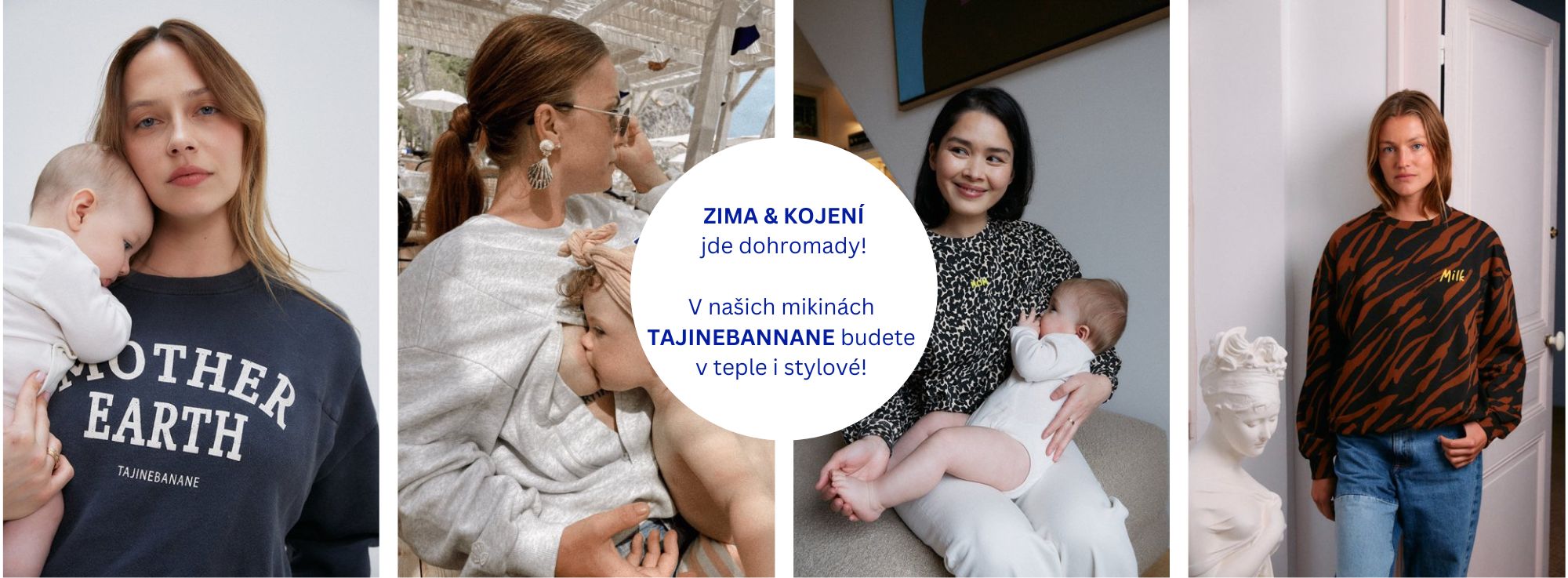 hřejivé kojicí mikiny do každého počasí