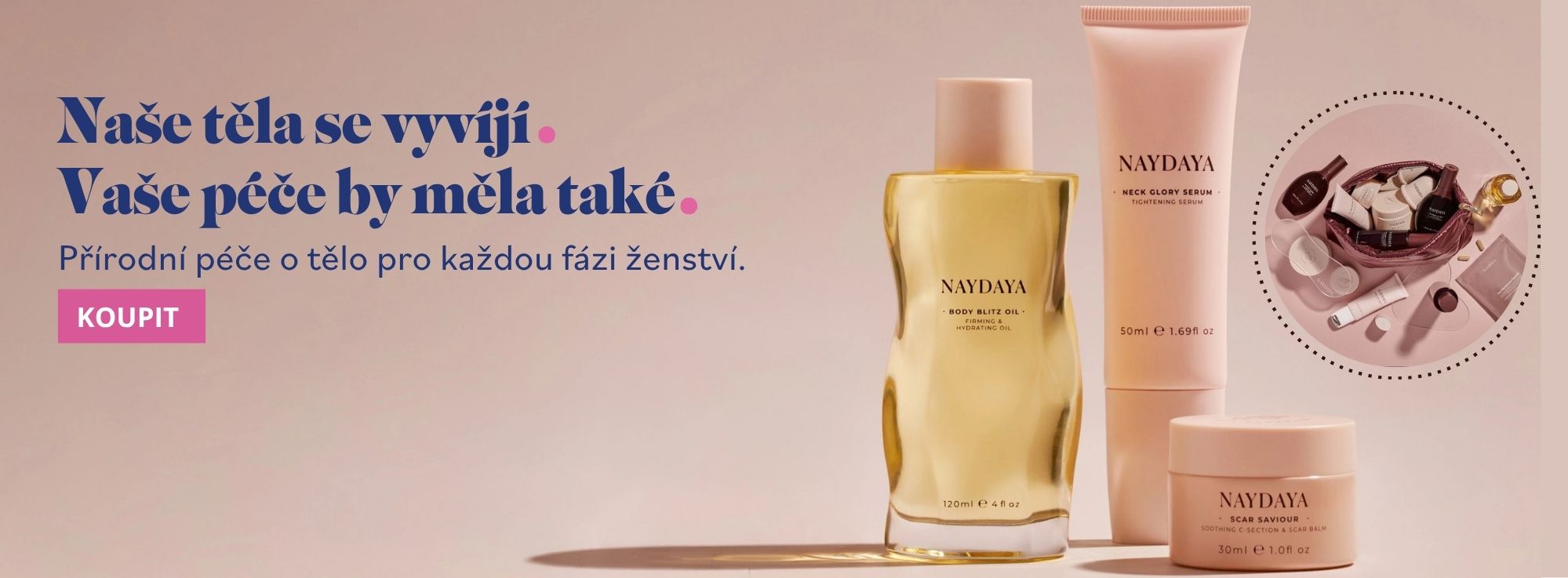 přírodní produkty pro všechny fáze ženství