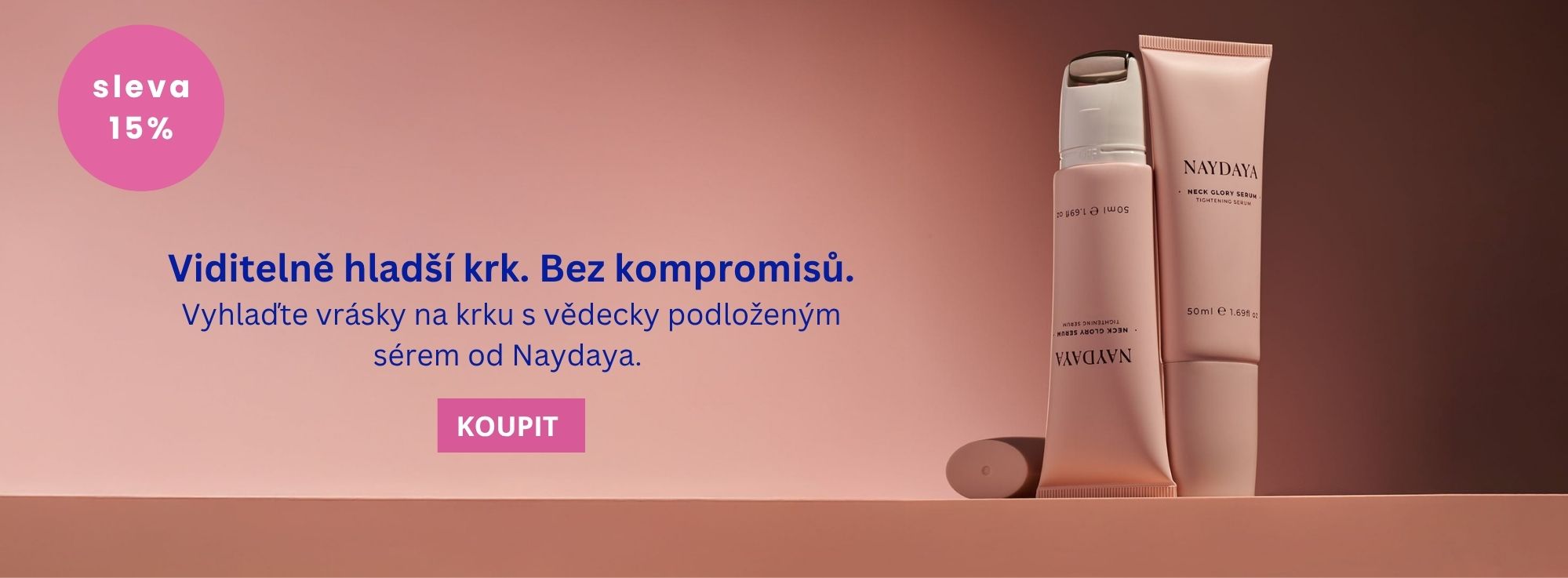 Jemná pokožka krku si zaslouží stejnou péči jako pleť