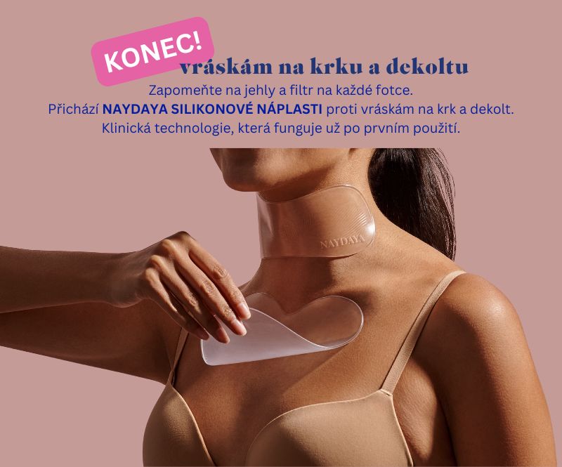Naydaya silikonová náplast proti vráskám na krk a dekolt – 100% lékařský silikon, vyhlazuje a hydratuje pokožku, klinicky ověřená anti-age péče bez jehel.
