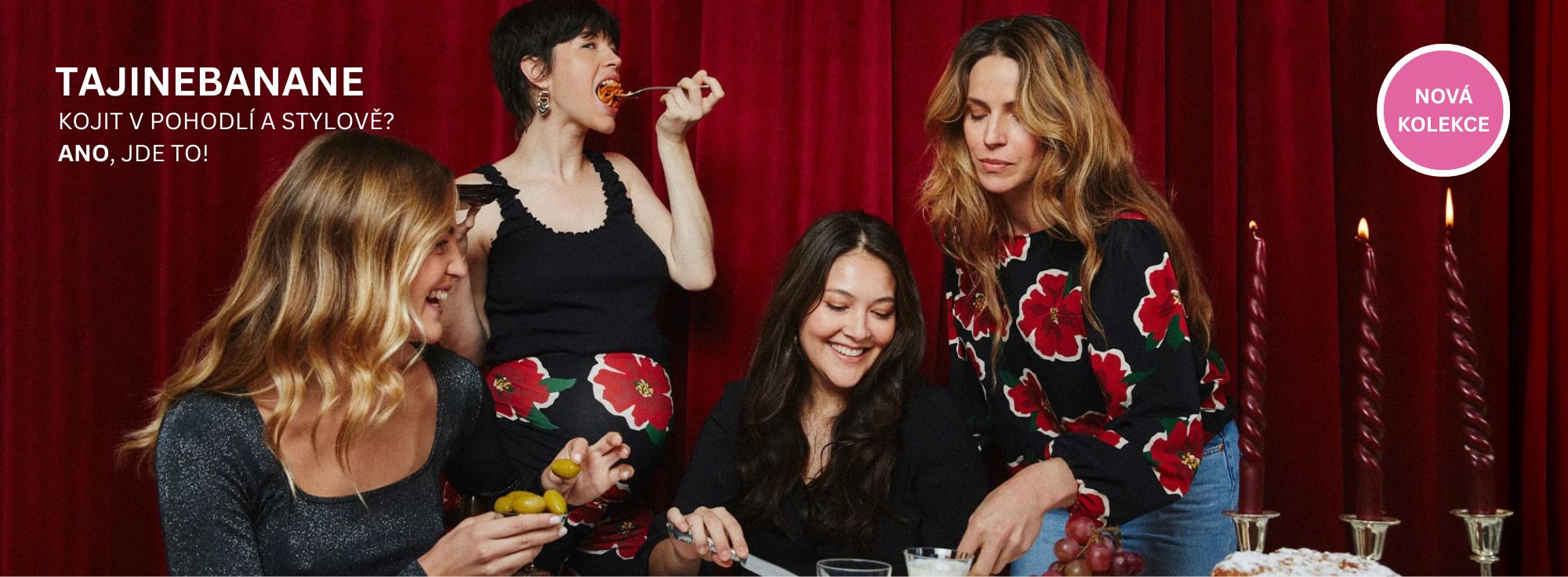 nová kolekce kojicího oblečení tajinebanane