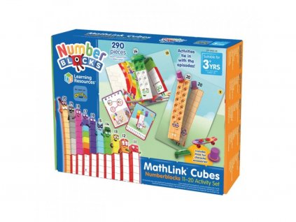 Learning Recources Set aktivit Matematické kostky a bloky Mathlink® Cubes Numberblocks 11 20 1